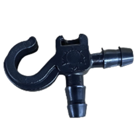 CROCHET COUDE TAXI 5/16" NOIR (SAC)